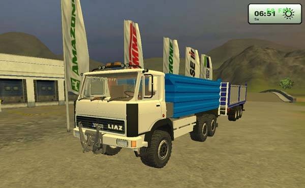 LIAZ 6x6 Agro и Прицеп v1.0