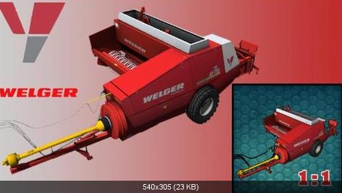WelgerAP730. High pressure baler. Scale 1:1