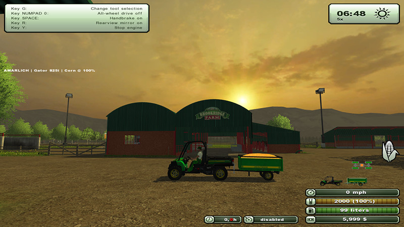 John Deere Gator 825i v 2.0 with Trailer