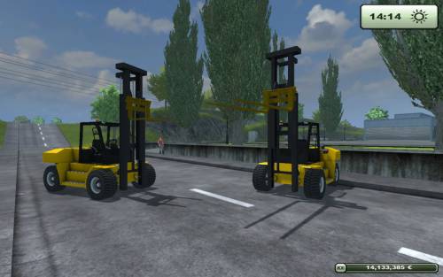 Komatsu EX 50 Pack mit Gabeln v 4.0