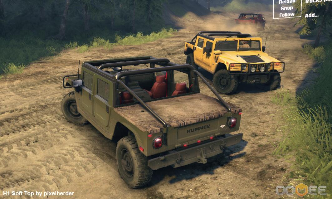 Автомобиль HUMMER H1 Soft Top v1.0