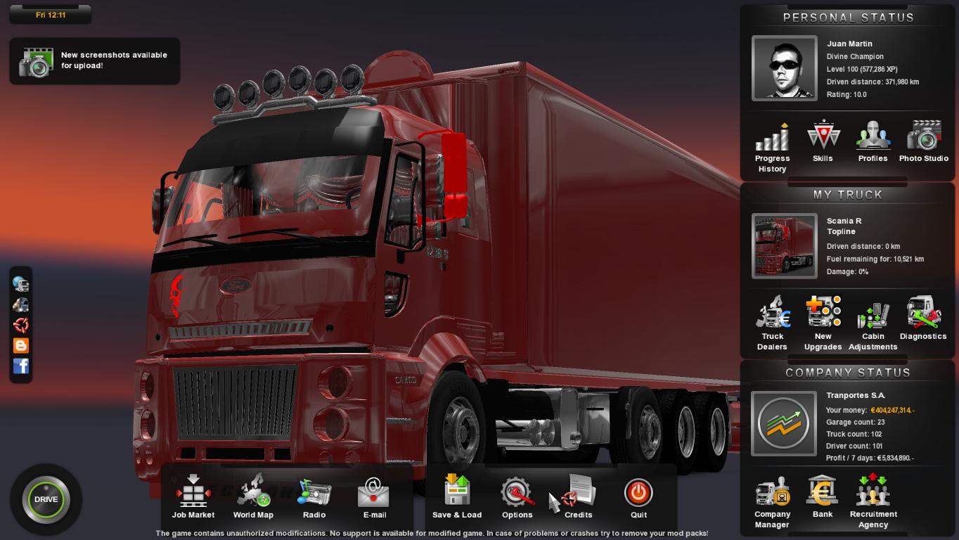 Грузовик Ford Cargo 4 axle