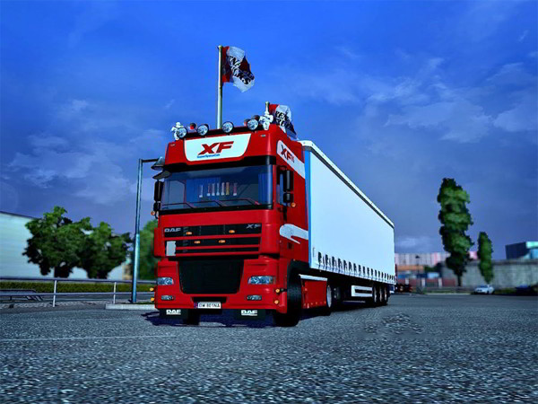 Мод Daf xf 95 ssc red