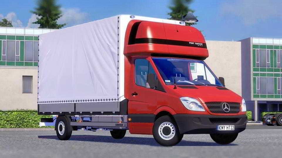 Грузовик Mercedes-Benz Sprinter + интерьер