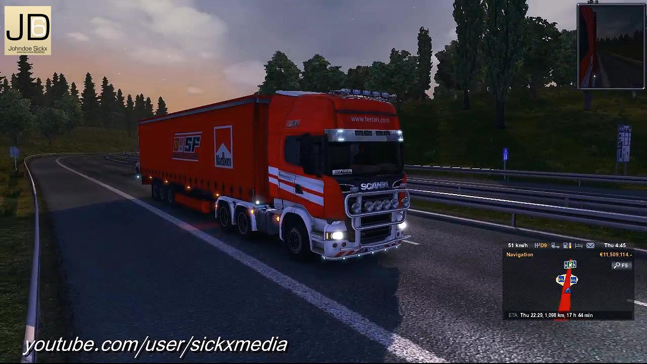 Скин Ferrari для Scania Streamline