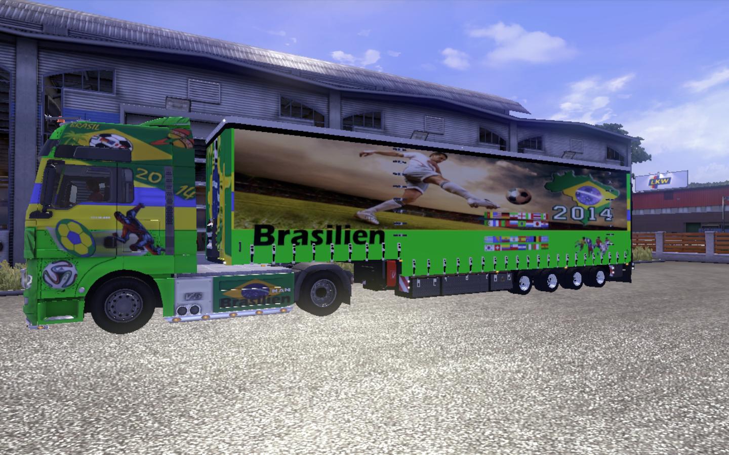 Скин World Cup 2014 для грузовика MAN Tgx