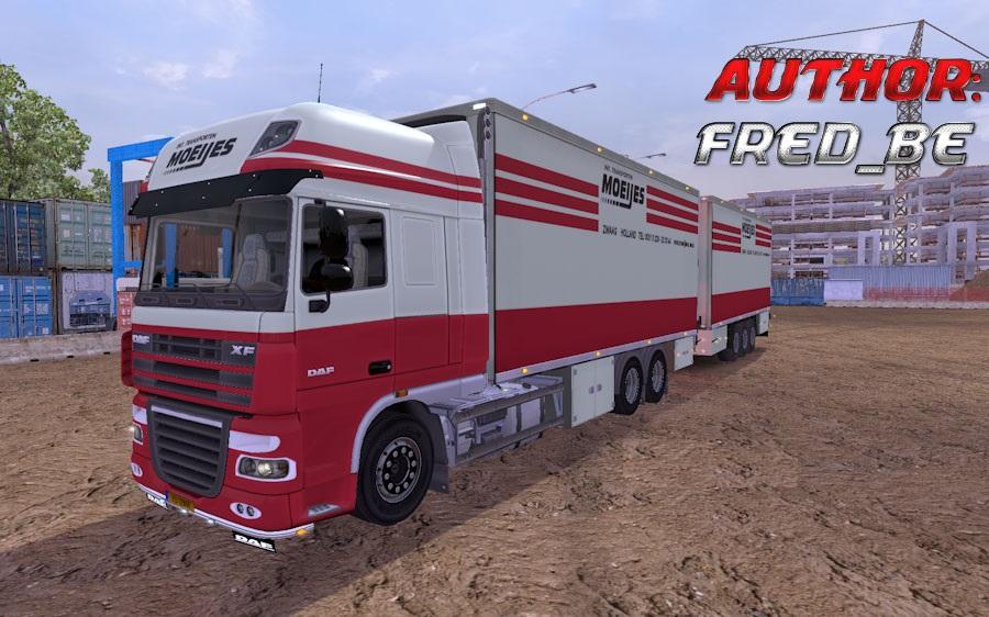 Скин DAF XF Tandem Moeijes