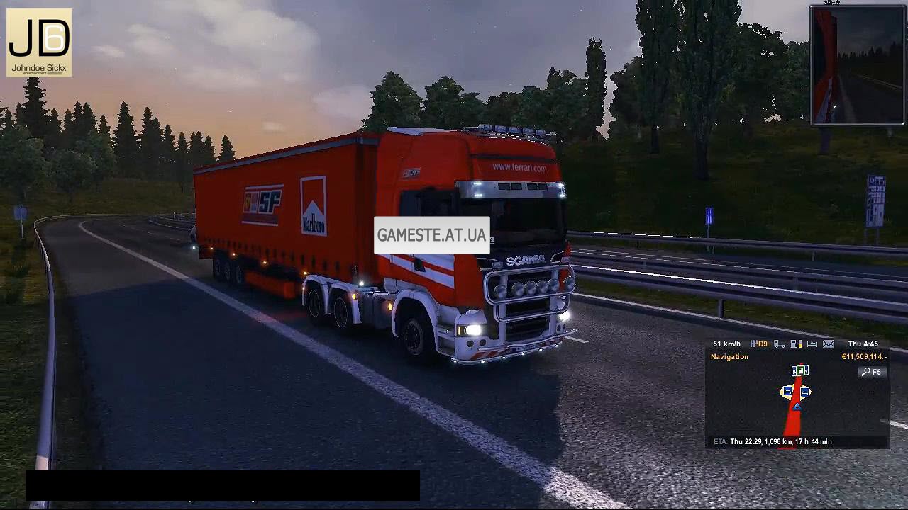 Скин Ferrari для Scania Streamline