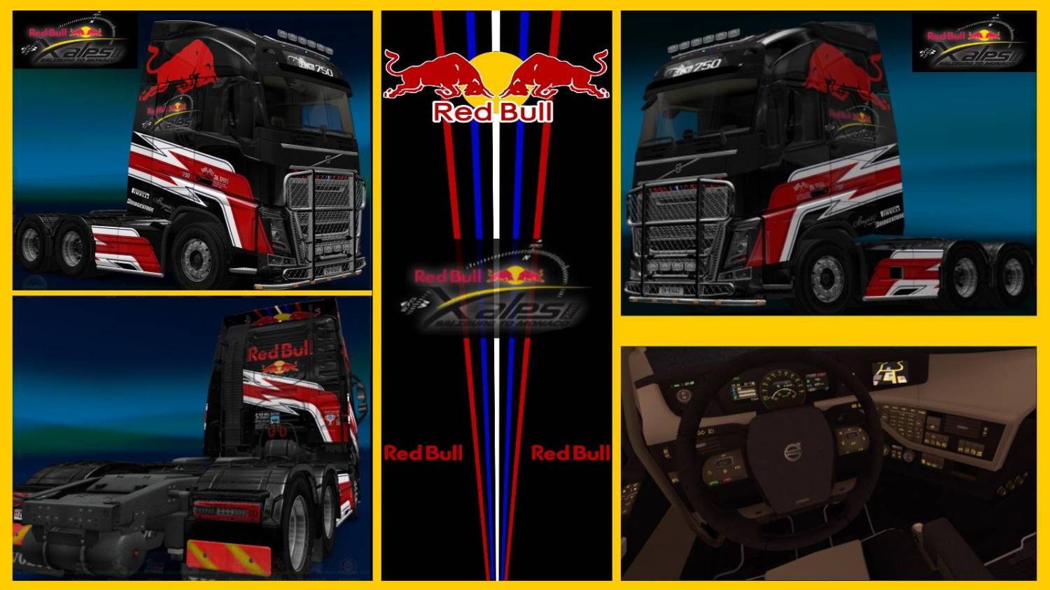 Скин "Red Bull" для Volvo FH2012