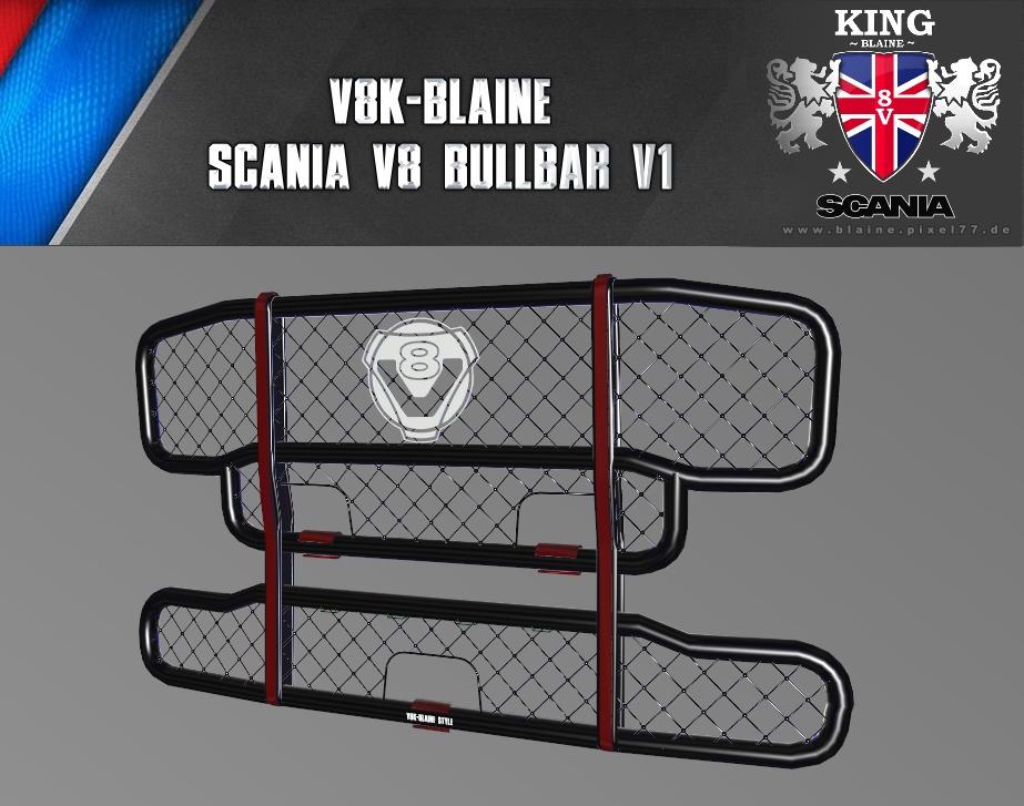 Мод V8K-Blaine SCANIA Bullbar