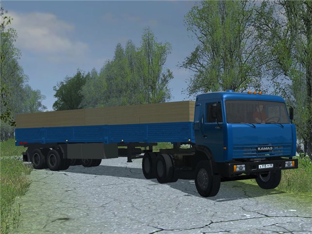 Камаз 54115 с Полуприцепом v2.0