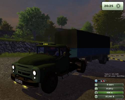 Zil130B1_TYAGACH_V44+полупрцеп